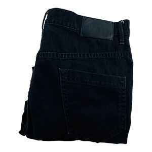 Helmut Lang Black 5 Pocket Cotton Blend Cropped Cargo Jeans Mens Size 32X24